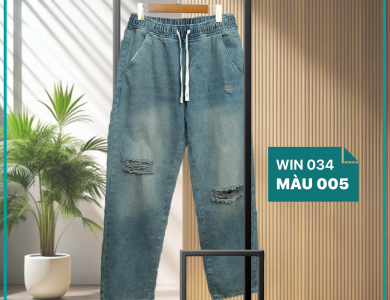 Quần Jean Nam Cao Cấp  baggy Win 034