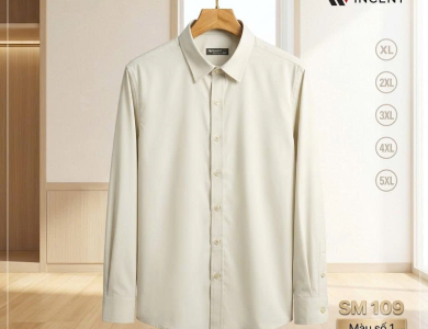 Áo Sơ Mi Nam Dài Tay SM109 – Form Đẹp, Lịch Sự, Dễ Mặc
