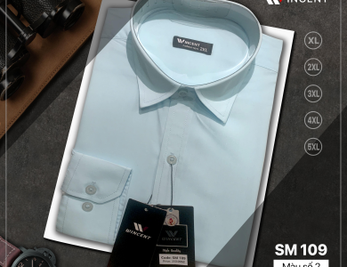 Áo Sơ Mi Nam Dài Tay SM109 – Form Đẹp, Lịch Sự, Dễ Mặc