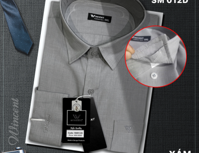 Áo Sơ Mi Vải Mát SM012D – Thoáng Khí, Mặc Đi Làm Thoải Mái