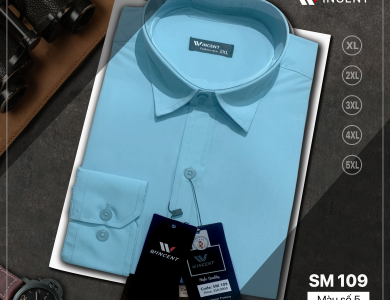 Áo Sơ Mi Nam Dài Tay SM109 – Form Đẹp, Lịch Sự, Dễ Mặc