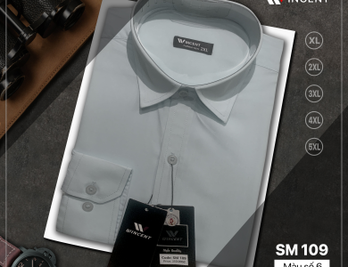 Áo Sơ Mi Nam Dài Tay SM109 – Form Đẹp, Lịch Sự, Dễ Mặc