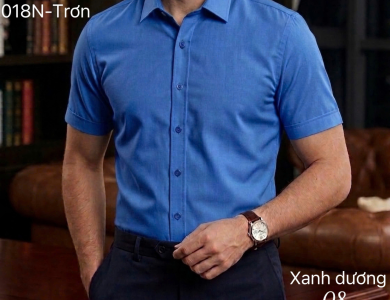 Áo Sơ Mi Không Túi Nhiều Màu SM 018N Trơn