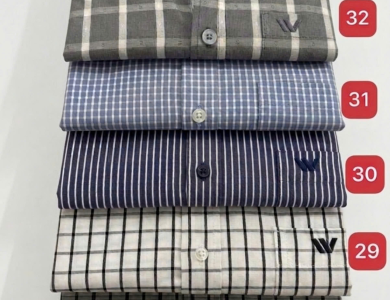 Áo Sơ Mi Nam Cao Cấp Ngắn Tay Vạt Ngang Có Xẻ Tà SM 011N _ Sọc