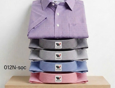 Áo Sơ Mi Cao Cấp Tay Ngắn Sọc Nhuyễn SM 012N