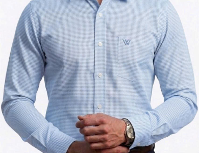 Áo Sơ Mi Tay Dài Cao Cấp Hoạ tiết Houndstooth SM 012D - Wincent Việt Nam