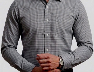 Áo Sơ Mi Tay Dài Cao Cấp Hoạ tiết Houndstooth SM 012D - Wincent Việt Nam