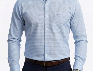 Áo Sơ Mi Tay Dài Cao Cấp Hoạ tiết Houndstooth SM 012D - Wincent Việt Nam