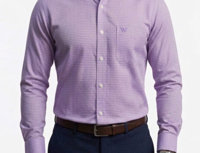 Áo Sơ Mi Tay Dài Cao Cấp Hoạ tiết Houndstooth SM 012D - Wincent Việt Nam