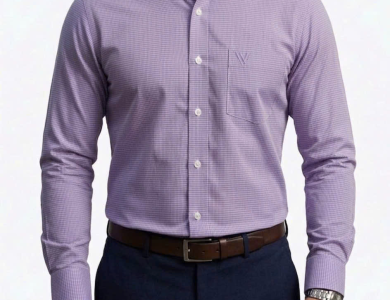 Áo Sơ Mi Tay Dài Cao Cấp Hoạ tiết Houndstooth SM 012D - Wincent Việt Nam
