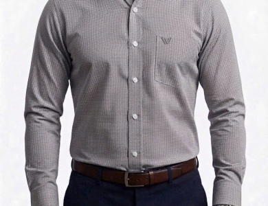 Áo Sơ Mi Tay Dài Cao Cấp Hoạ tiết Houndstooth SM 012D - Wincent Việt Nam
