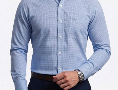 Áo Sơ Mi Tay Dài Cao Cấp Hoạ tiết Houndstooth SM 012D - Wincent Việt Nam