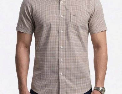 Áo Sơ Mi Tay Ngắn Cao Cấp Hoạ tiết Houndstooth SM 012N - Wincent Việt Nam