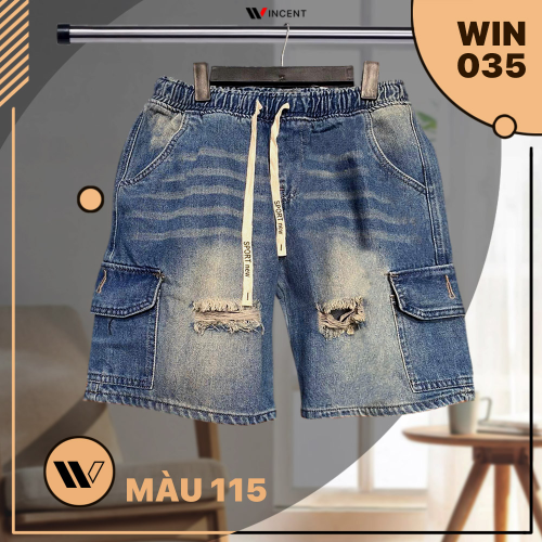 Quần Short Jean Nam Cao Cấp _ Win 035