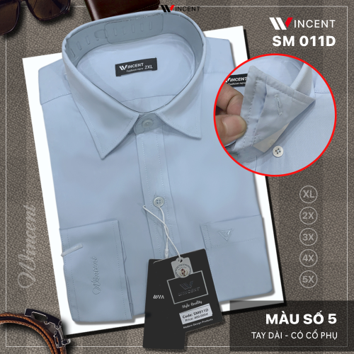 Áo Sơ Mi Cao Cấp SM011D – Mặc Đi Làm Lịch Sự, Thoải Mái Cả Ngày