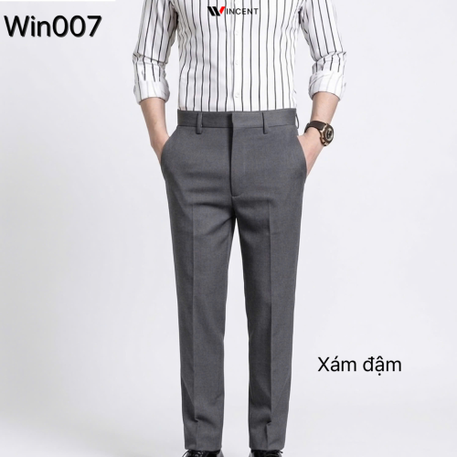 Quần Tây Ủi Ly Vải 4 Chiều Win 007