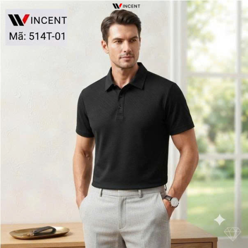 Áo Thun Polo Vải Cá Sấu Có Cổ win 514T -Wincent Việt Nam