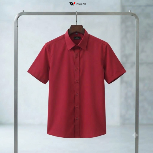 Áo Sơ Mi Công Sở Tay Ngắn Không Túi SM002N - Wincent Việt Nam