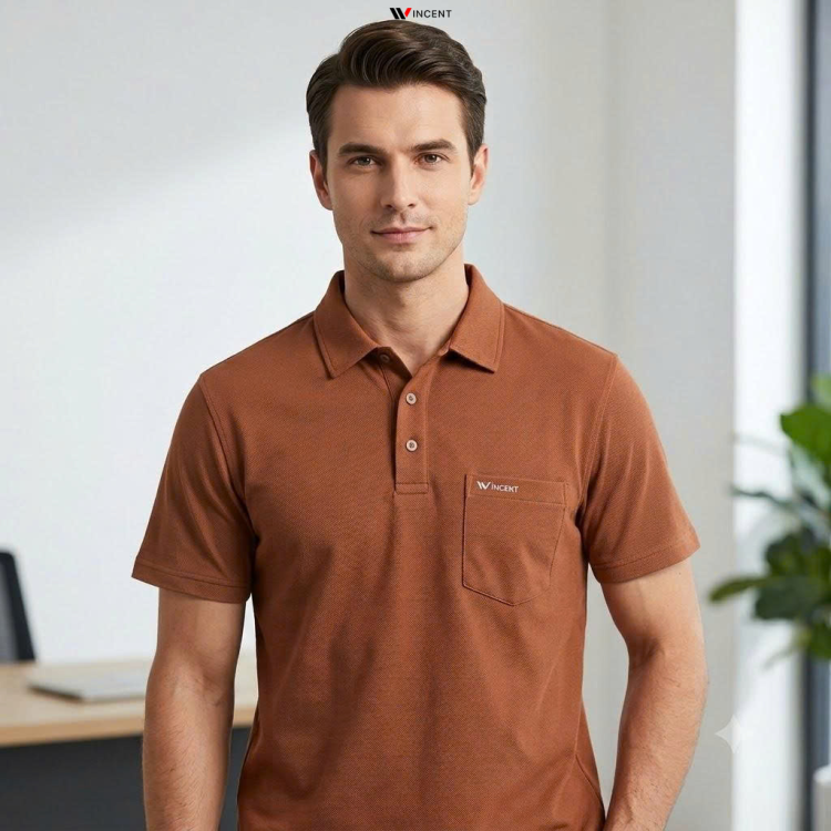 Áo Thun Polo Dệt Vải Cá Sấu Mắt Chim Có Túi A015R - Wincent Việt Nam