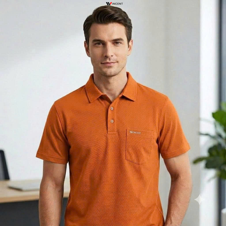 Áo Thun Polo Dệt Vải Cá Sấu Mắt Chim Có Túi A015R - Wincent Việt Nam