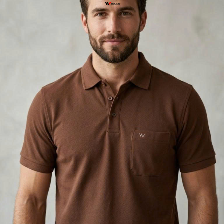 Áo Thun Nam Polo Có Túi Vải Cá Sấu Cotton A017 -Wincent Việt Nam