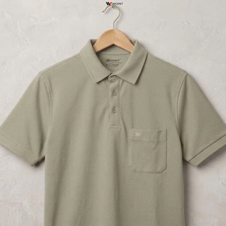 Áo Thun Nam Polo Có Túi Vải Cá Sấu Cotton A017 -Wincent Việt Nam