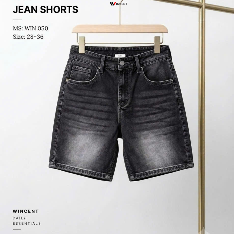 Quần Short Ngố Jean Win050 Unisex - Wincent Việt Nam