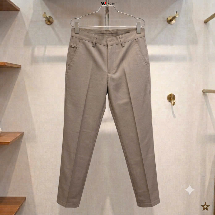 Quần Kaki Nam Dài Trơn Fine - Twill KD14 - Wincent Việt Nam