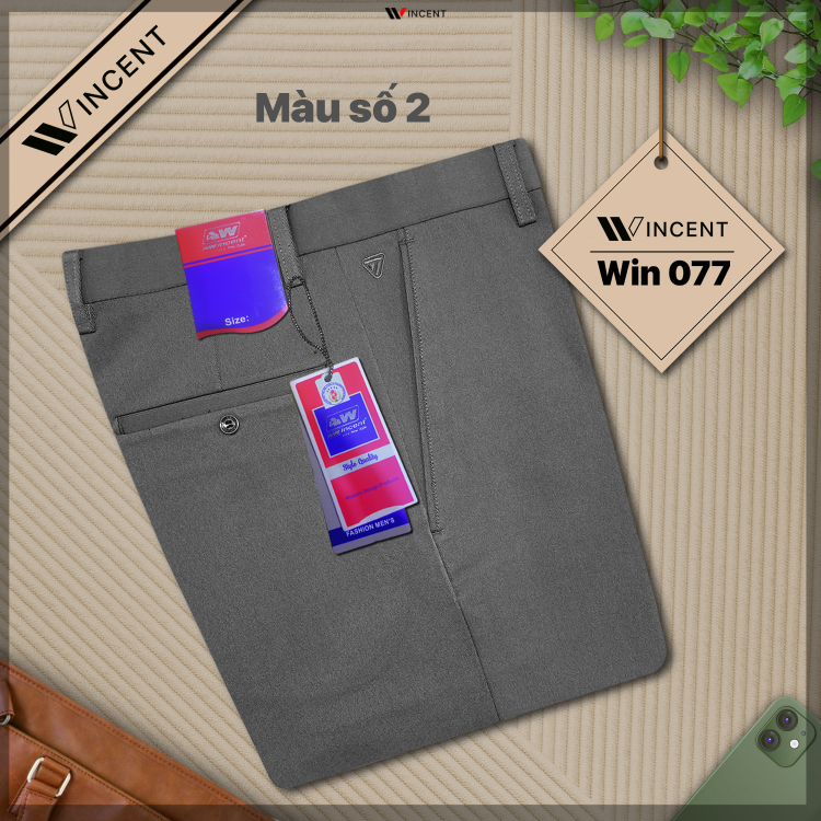 Quần Nam Công Sở Cao Cấp Win 077
