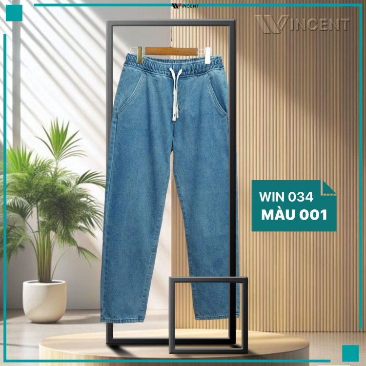 Quần Jean Nam Cao Cấp  baggy Win 034
