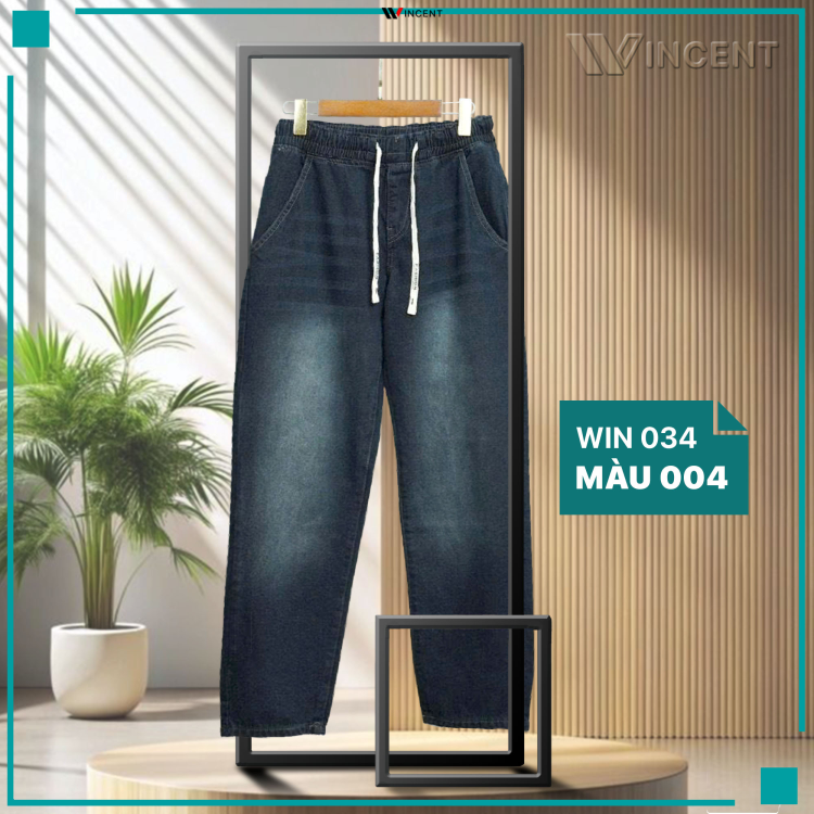 Quần Jean Nam Cao Cấp  baggy Win 034