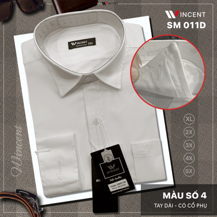 Áo Sơ Mi Cao Cấp SM011D – Mặc Đi Làm Lịch Sự, Thoải Mái Cả Ngày