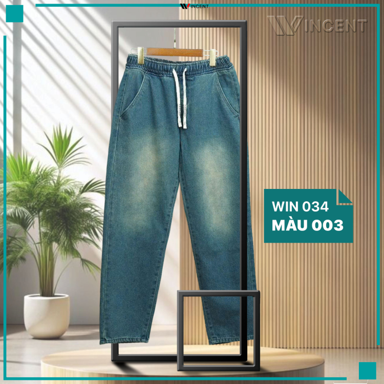 Quần Jean Nam Cao Cấp  baggy Win 034