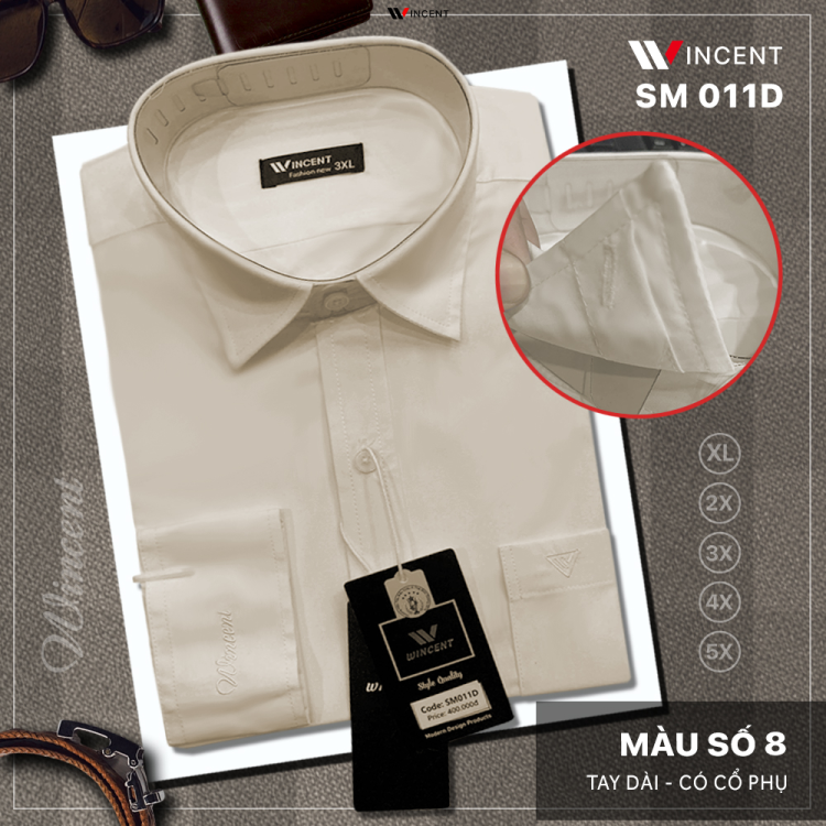 Áo Sơ Mi Cao Cấp SM011D – Mặc Đi Làm Lịch Sự, Thoải Mái Cả Ngày