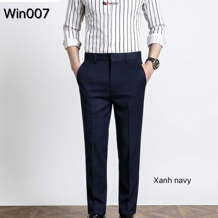 Quần Tây Ủi Ly Vải 4 Chiều Win 007