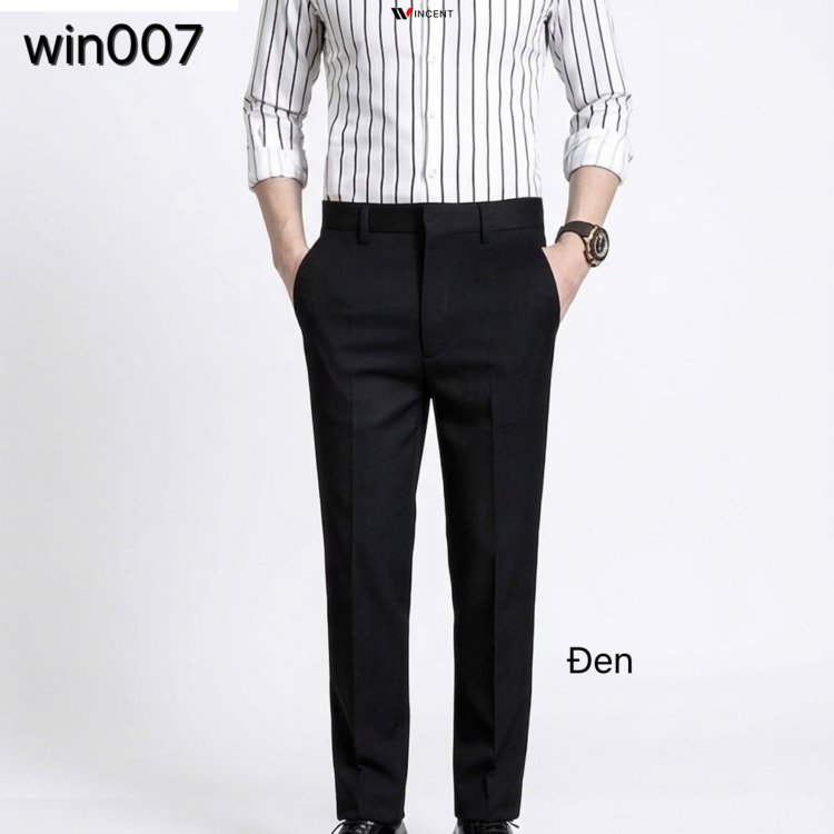 Quần Tây Ủi Ly Vải 4 Chiều Win 007