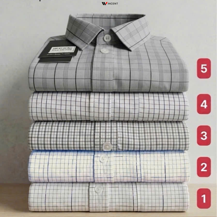 Áo Sơ Mi Nam Ngắn Tay Không Túi Vạt Bầu SM 018N -Wincent Việt Nam