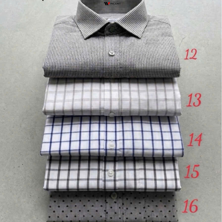 Áo Sơ Mi Nam Ngắn Tay Không Túi Vạt Bầu SM 018N -Wincent Việt Nam