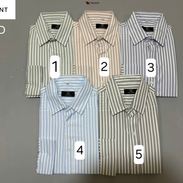 Áo Sơ Mi Cao Cấp Dài Tay Sọc SM 013D