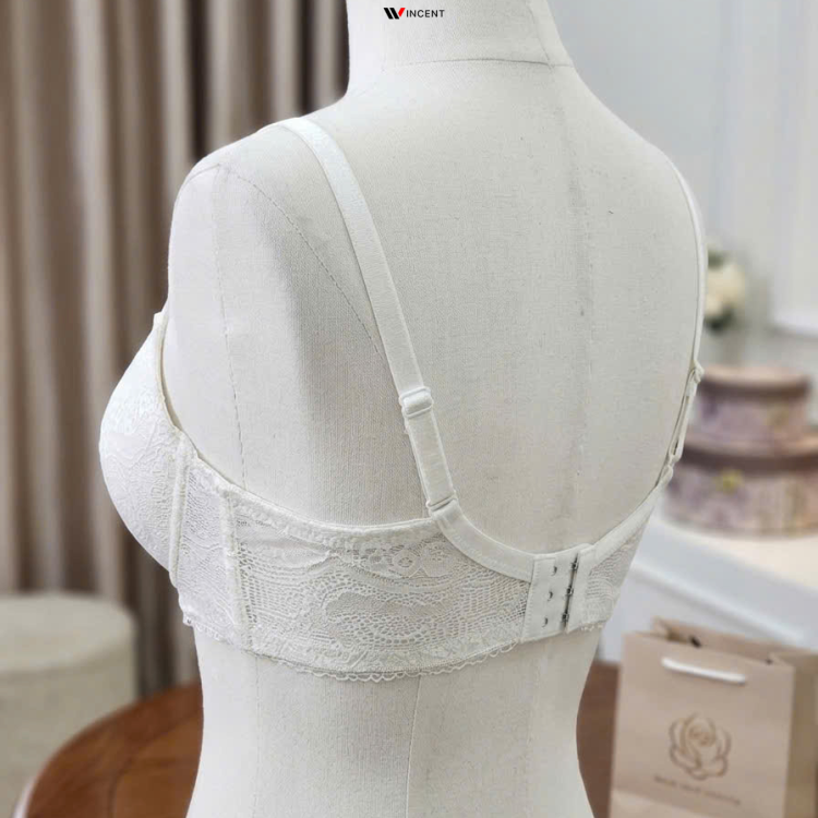 Áo ngực không gọng phối ren cao cấp QP3023