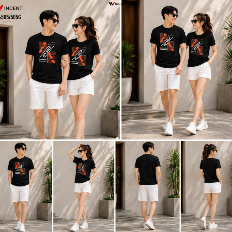 Áo Thun Nam Nữ Cotton Win 505/505G - Wincent Việt Nam 