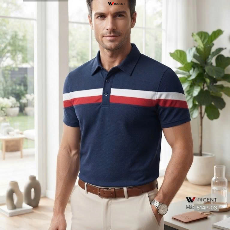 Áo Thun Polo Cá Sấu Phối Màu Win 514P - Wincent Việt Nam