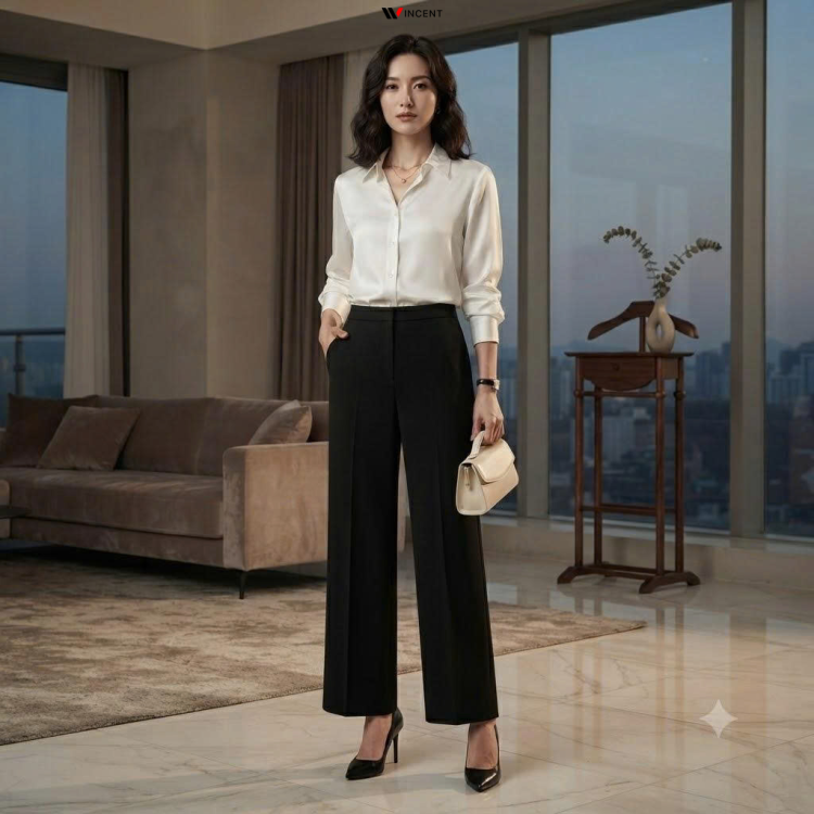 Quần Tây Nữ Ống Rộng Cao Cấp Win 063 - Wincent Việt Nam