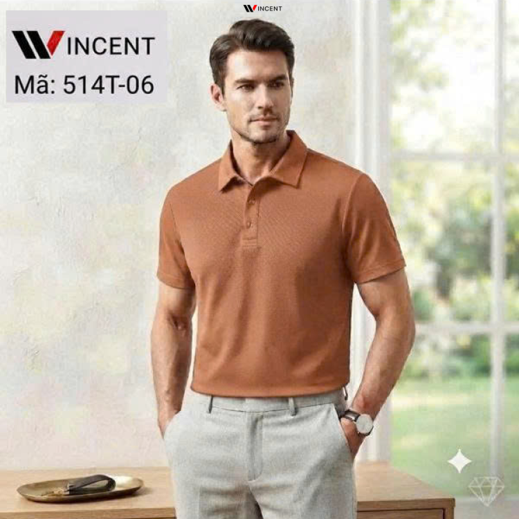 Áo Thun Polo Vải Cá Sấu Có Cổ win 514T -Wincent Việt Nam