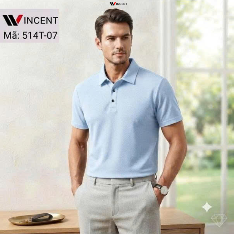 Áo Thun Polo Vải Cá Sấu Có Cổ win 514T -Wincent Việt Nam