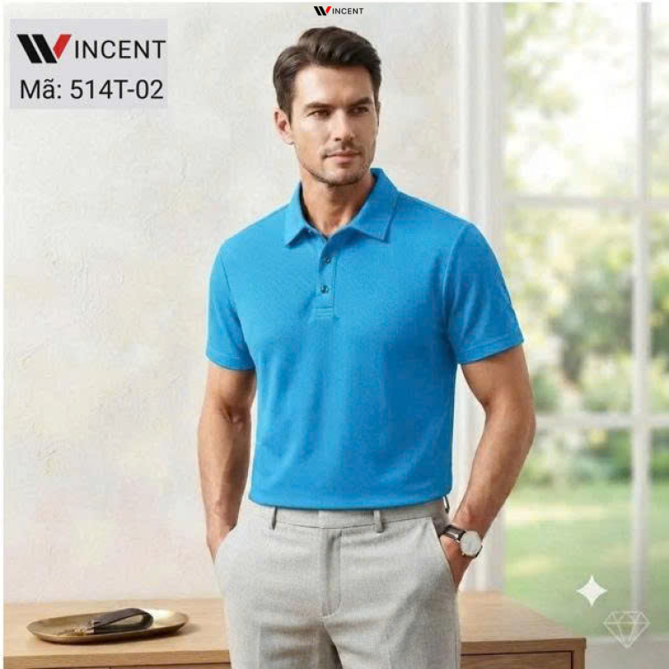 Áo Thun Polo Vải Cá Sấu Có Cổ win 514T -Wincent Việt Nam