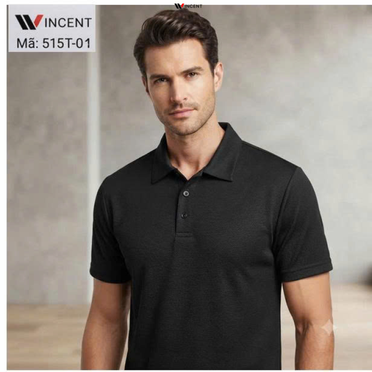 Áo Thun Nam Trơn Polo Vải Cá Sấu 515T - Wincent Việt Nam