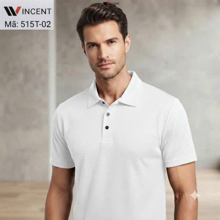 Áo Thun Nam Trơn Polo Vải Cá Sấu 515T - Wincent Việt Nam