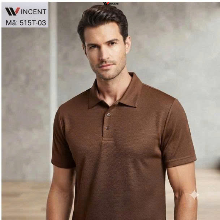 Áo Thun Nam Trơn Polo Vải Cá Sấu 515T - Wincent Việt Nam