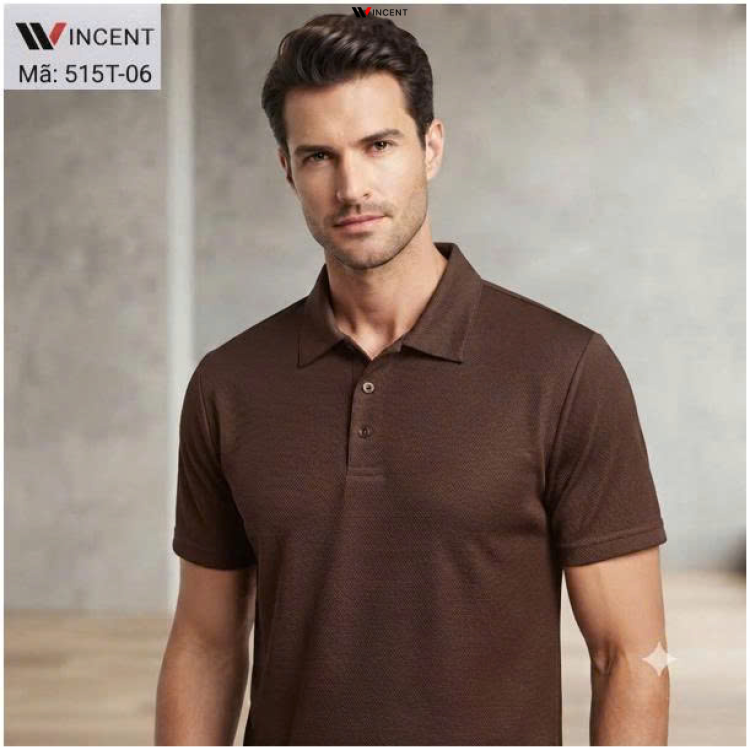 Áo Thun Nam Trơn Polo Vải Cá Sấu 515T - Wincent Việt Nam